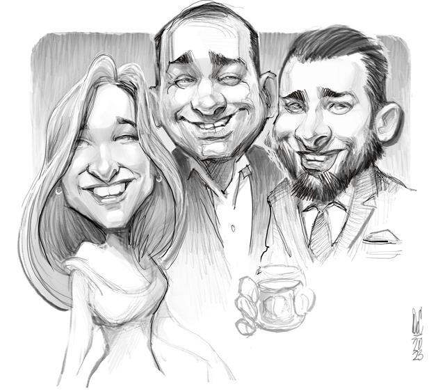 Studio caricatures and illustrations in Alberta