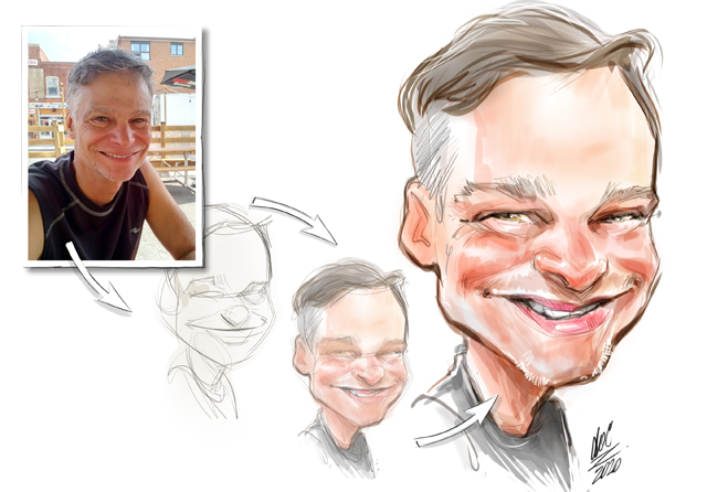 Studio caricatures and illustrations in Alberta