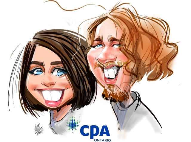 live party caricatures in Alberta