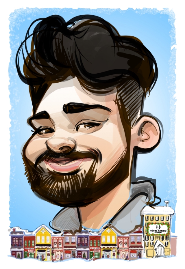 live party caricatures in Alberta