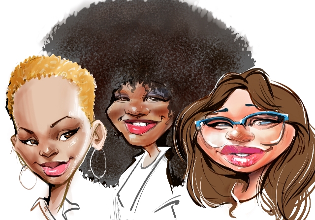 live party caricatures in Alberta