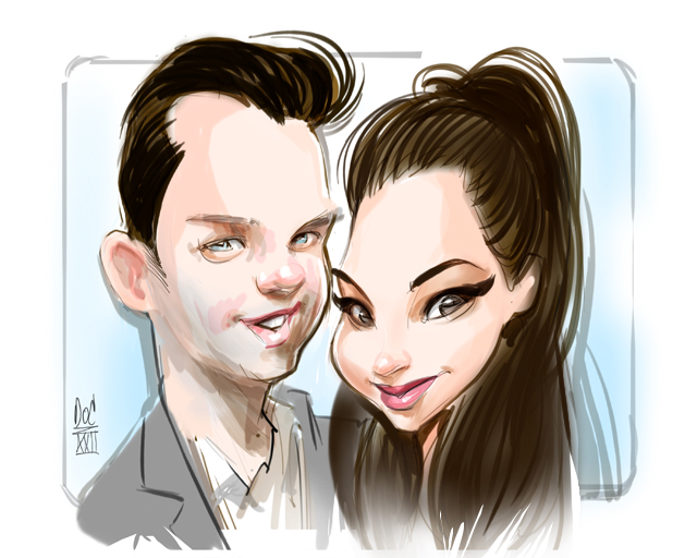 live party caricatures in Alberta