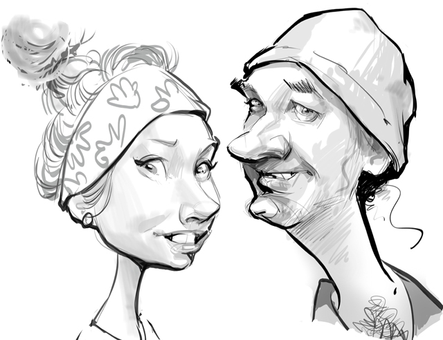 live party caricatures in Alberta