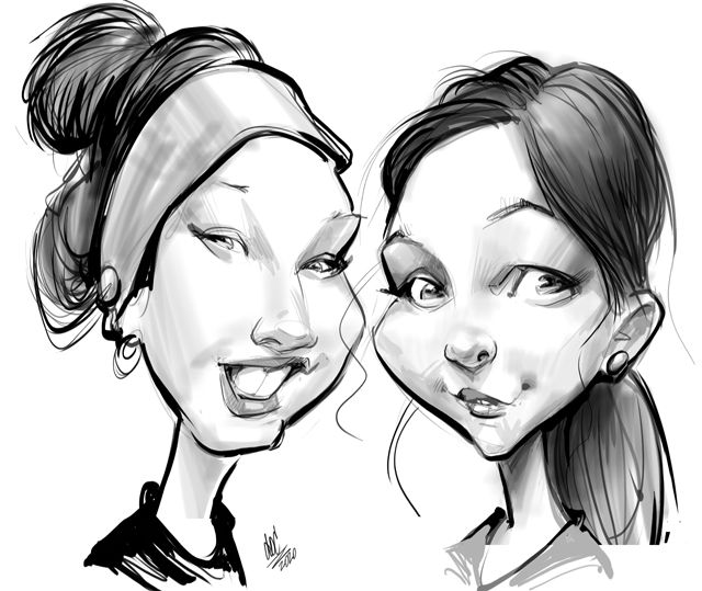 live party caricatures in Alberta