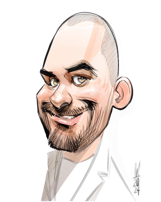 live party caricatures in Alberta
