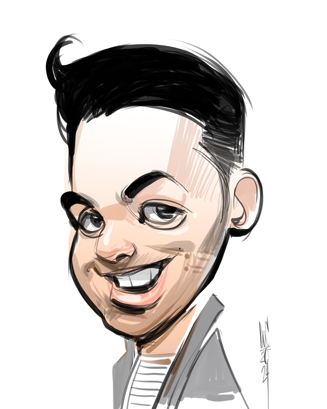 live party caricatures in Alberta