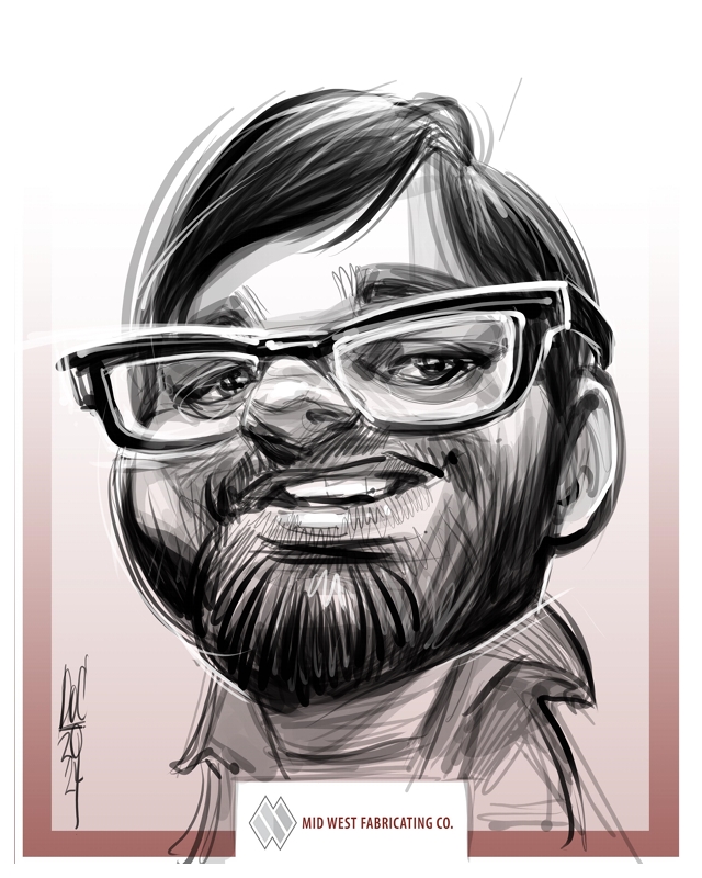 live party caricatures in Alberta