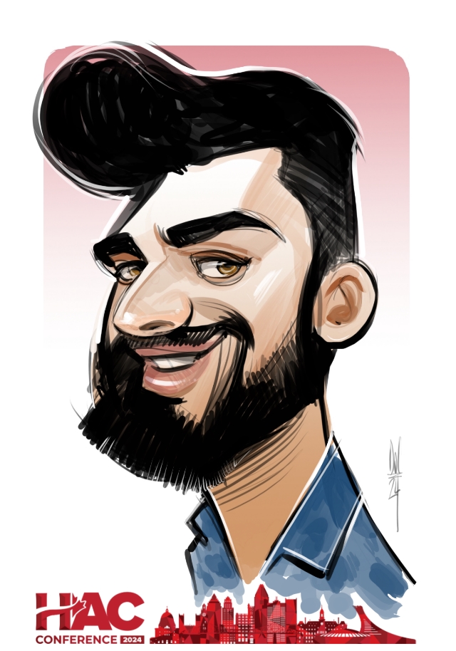 live party caricatures in Alberta