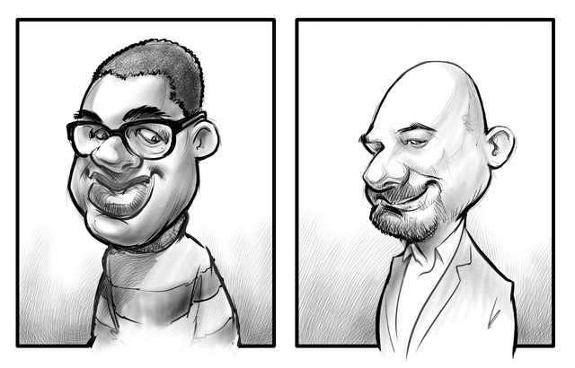 live party caricatures in Alberta