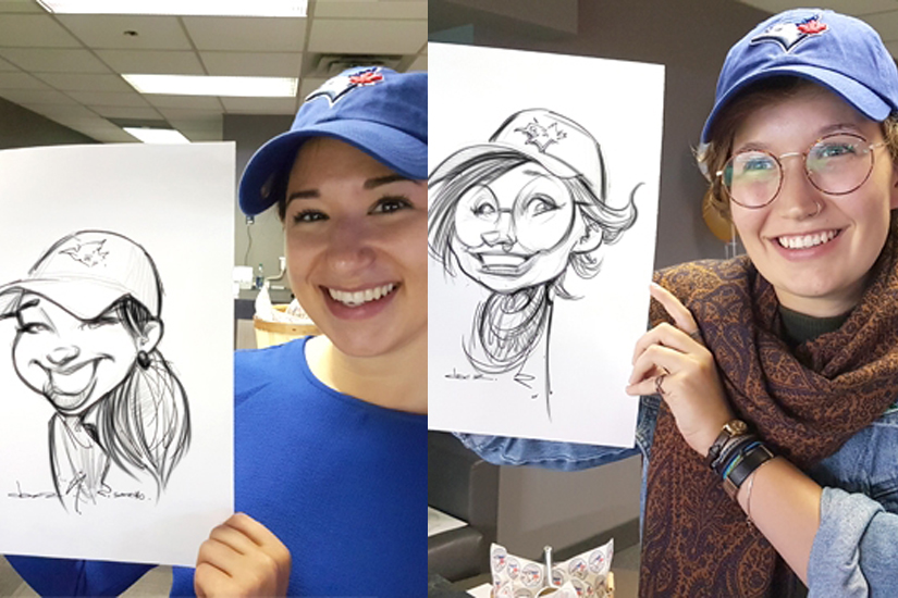 live party caricatures in Alberta