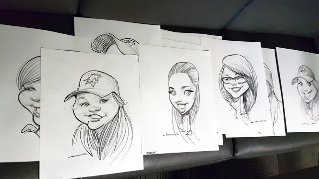 live party caricatures in Alberta