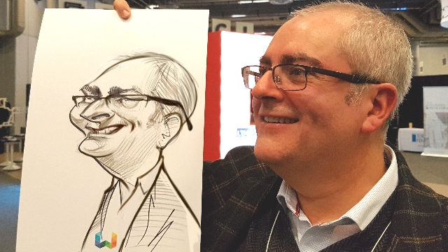 live party caricatures in Alberta
